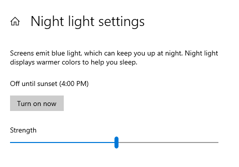Brightness And Contrast Settings For Eyes night light settings