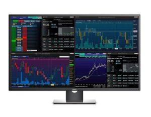 Dell P4317Q 43 Inch 4K UHD (3840 x 2160) LCD LED Backlit IPS Multi-Client Monitor for trading