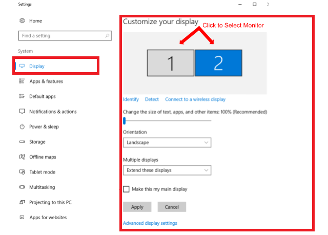 How To Setup Dual Monitors In Windows 10 (Steps)