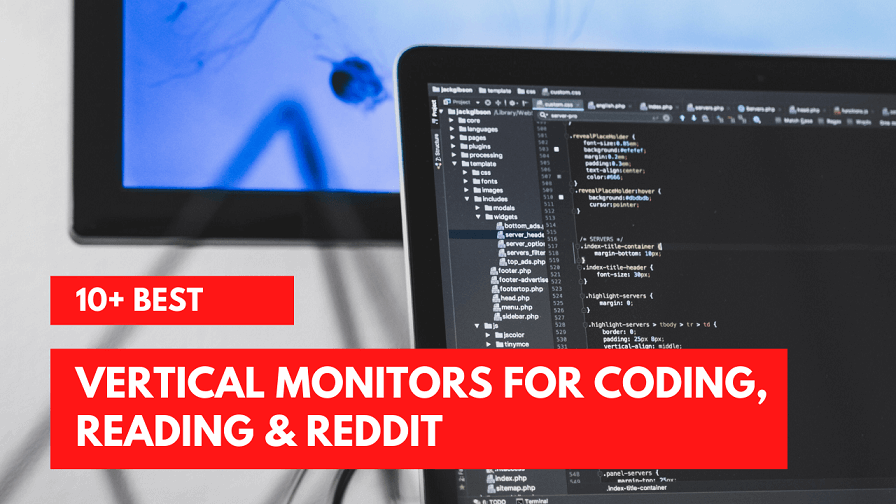 10+ Best Vertical Monitors For Coding, Reading & Reddit etc.