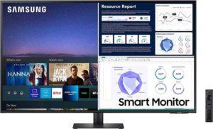 SAMSUNG | 4K Smart Monitor for Office with 43 Inch Screen Size